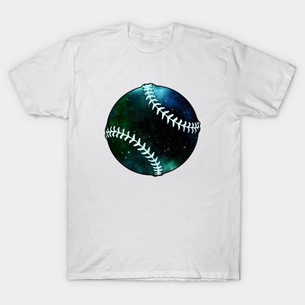 Baseball Space T-Shirt by SpHu24